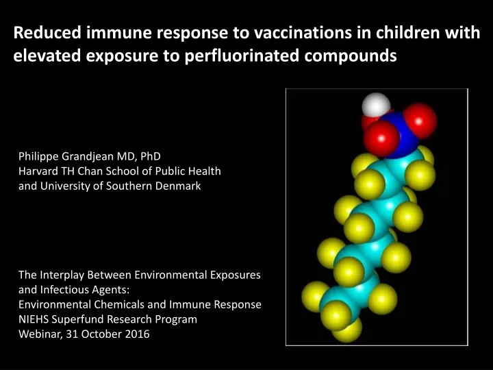 reduced immune response to vaccinations