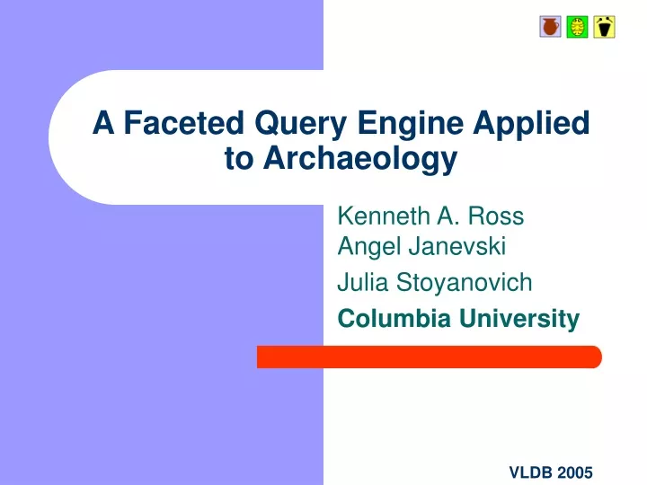 a faceted query engine applied to archaeology