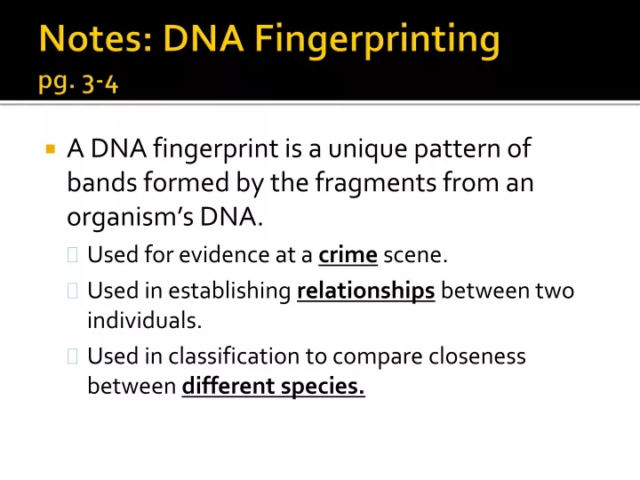 notes dna fingerprinting pg 3 4