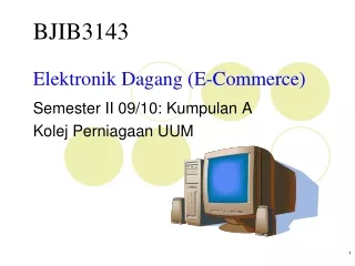 Elektronik Dagang (E-Commerce)