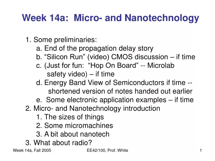 week 14a micro and nanotechnology