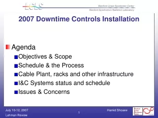 2007 Downtime Controls Installation