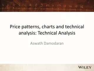Price patterns, charts and technical analysis: Technical Analysis