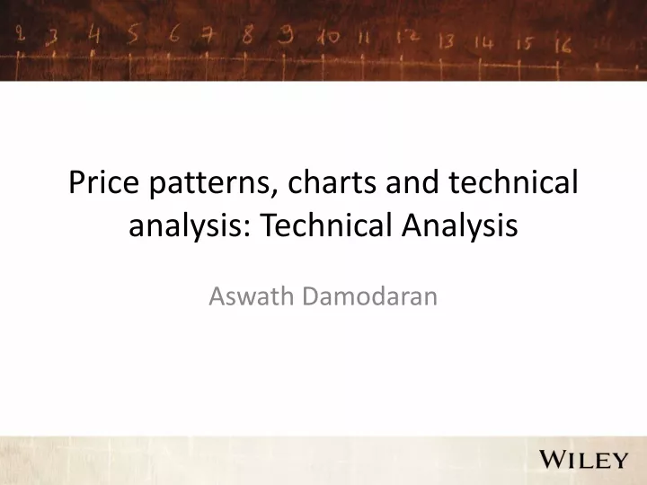 price patterns charts and technical analysis technical analysis