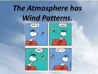 The Atmosphere has Wind Patterns.