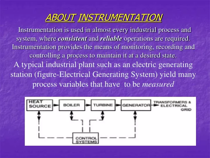 about instrumentation instrumentation is used