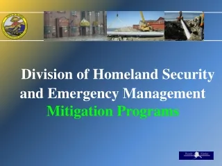 Division of Homeland Security and Emergency Management  Mitigation Programs