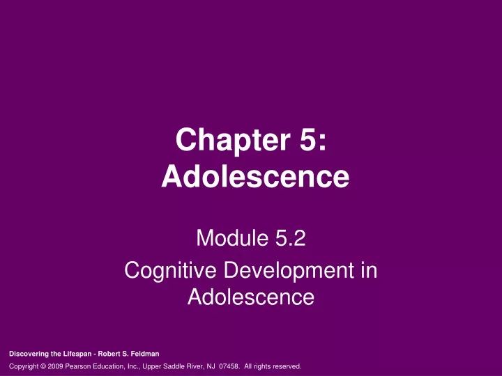 chapter 5 adolescence