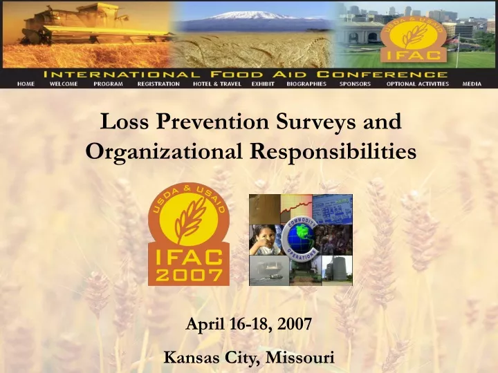 loss prevention surveys and organizational