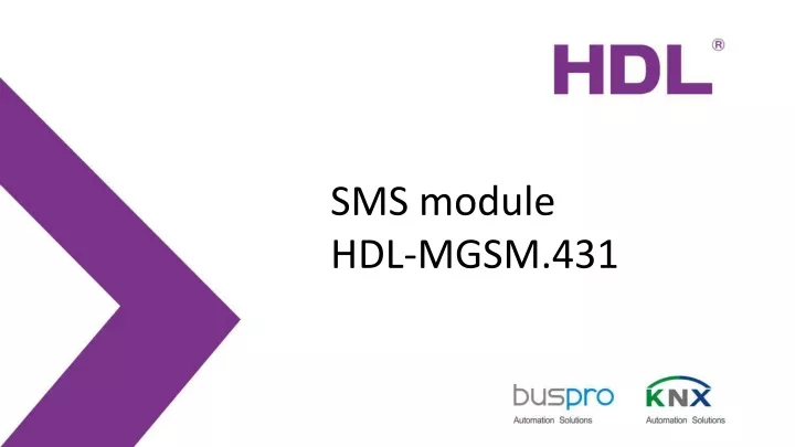 sms module hdl mgsm 431
