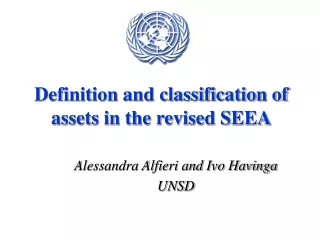 Definition and classification of assets in the revised SEEA