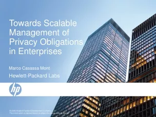 Towards Scalable Management of Privacy Obligations in Enterprises