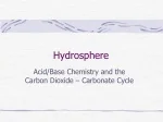 Carbonate Cycling in Water Bodies: A Chemical Perspective - slide 1