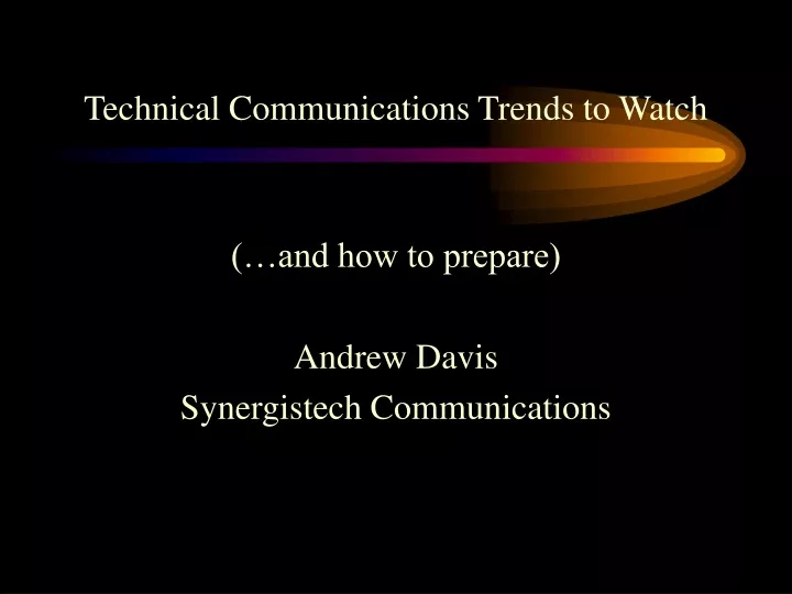 technical communications trends to watch
