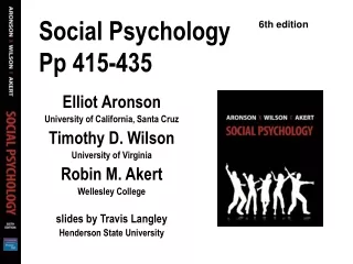 Social Psychology Pp 415-435