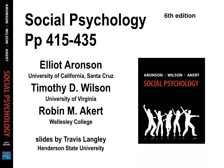 social psychology pp 415 435