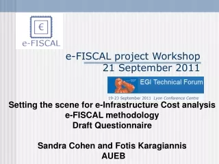 e-FISCAL  project Workshop  21 September  2011