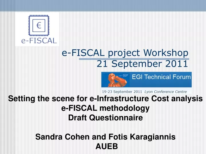e fiscal project workshop 21 september 2011