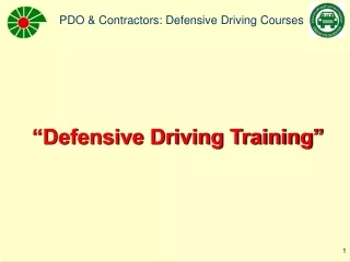 “Defensive Driving Training”