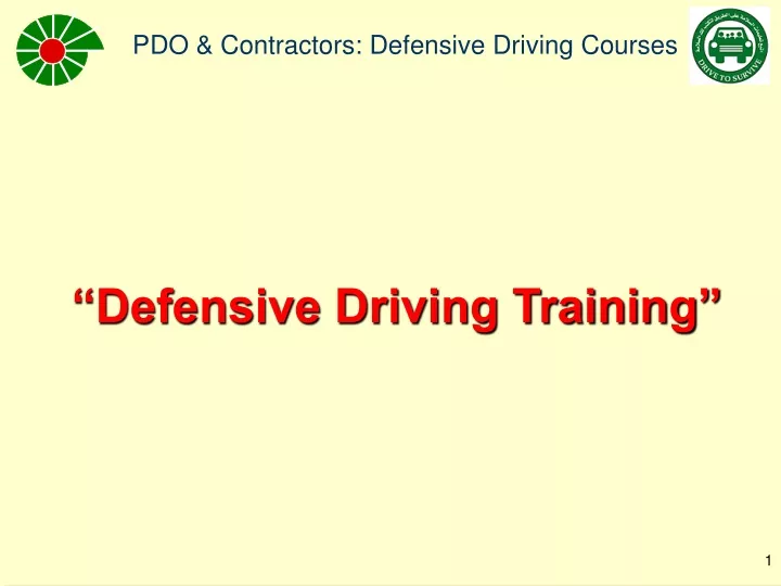 defensive driving training