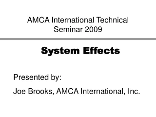 System Effects
