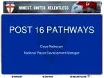 POST 16 PATHWAYS - slide 1