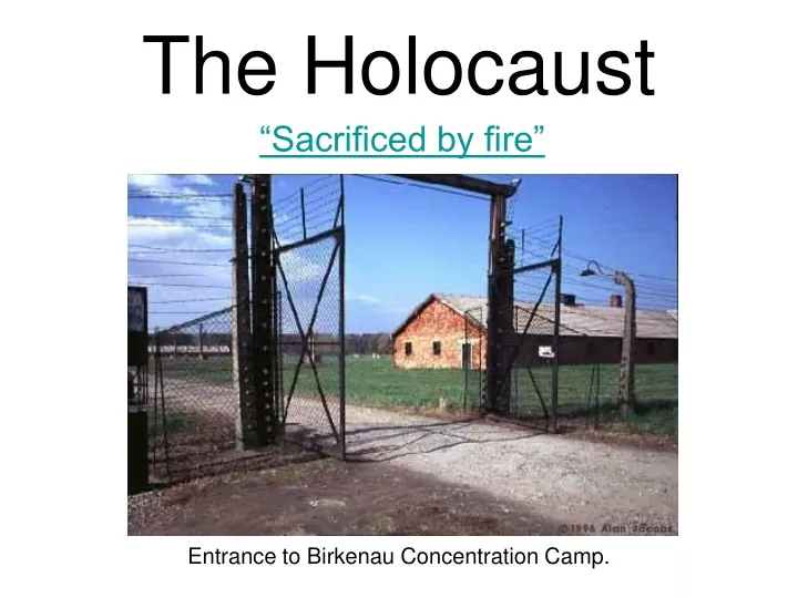 the holocaust