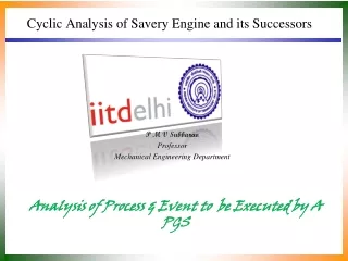 Cyclic Analysis of Savery Engine and its Successors