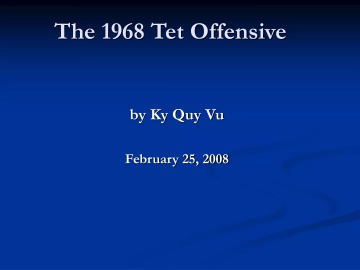 the 1968 tet offensive