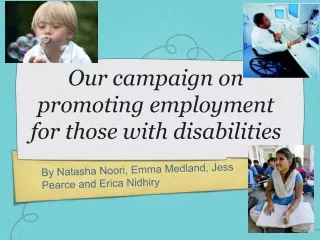Our campaign on promoting employment for those with disabilities