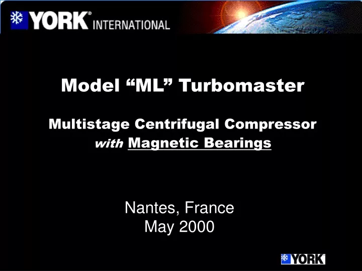 model ml turbomaster multistage centrifugal
