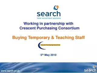 Working in partnership with   Crescent Purchasing Consortium Buying Temporary &amp; Teaching Staff