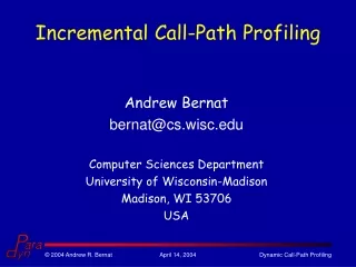 Incremental Call-Path Profiling