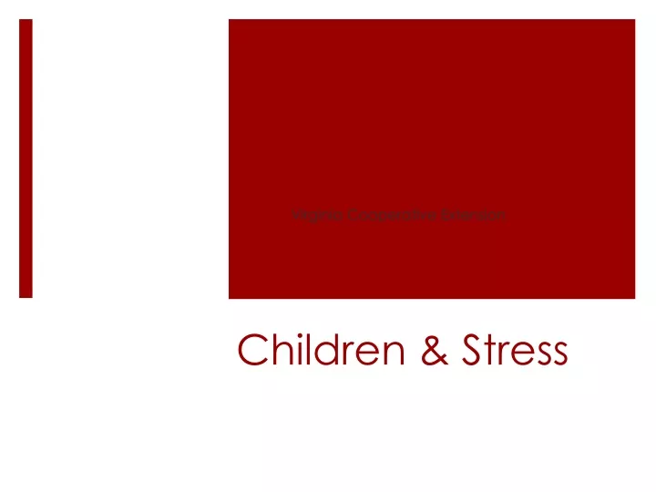 children stress