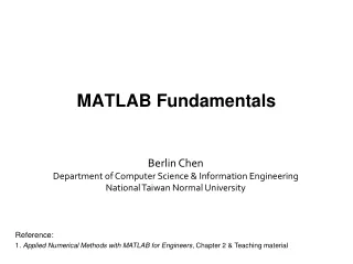 MATLAB Fundamentals