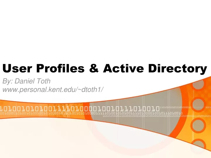 user profiles active directory