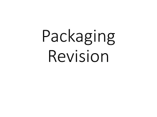 Packaging Revision