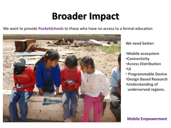 broader impact