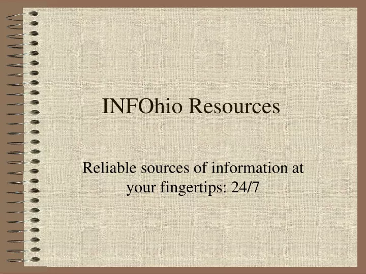 infohio resources