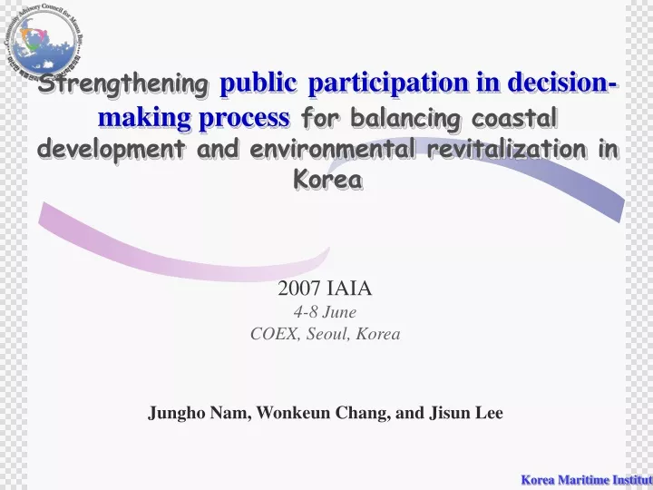 strengthening public participation in decision