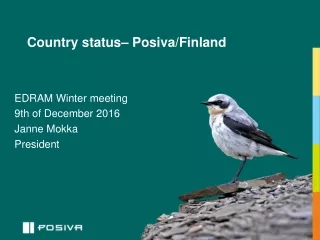 Country status– Posiva/Finland