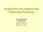 Regional Poverty Analysis and Monitoring Workshop