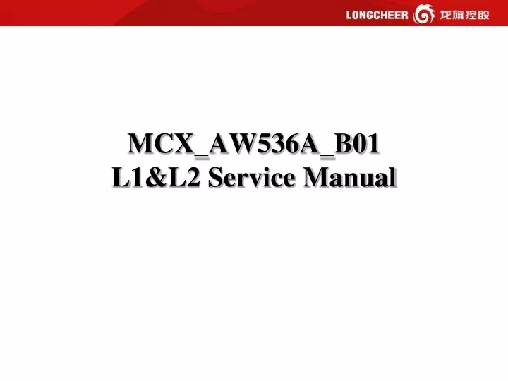 mcx aw536a b01 l1 l2 service manual