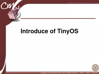 Introduce of TinyOS
