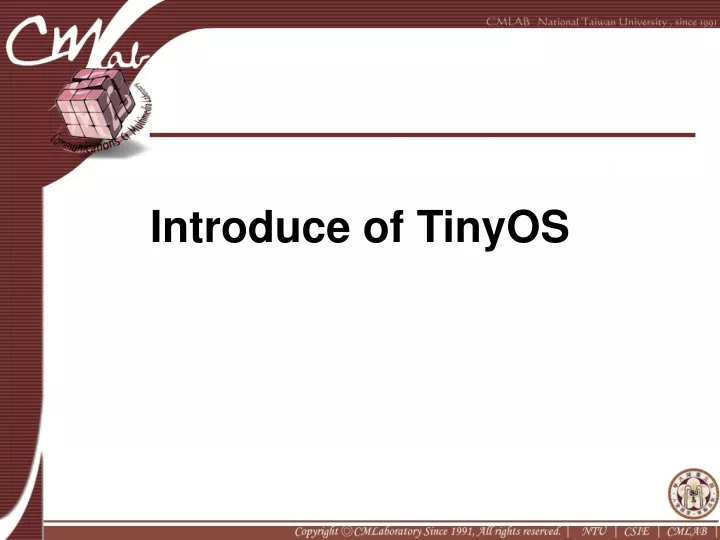 introduce of tinyos