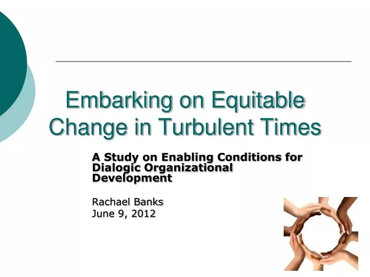 embarking on equitable change in turbulent times