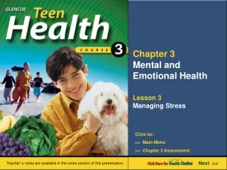 Chapter 3 Mental and Emotional Health