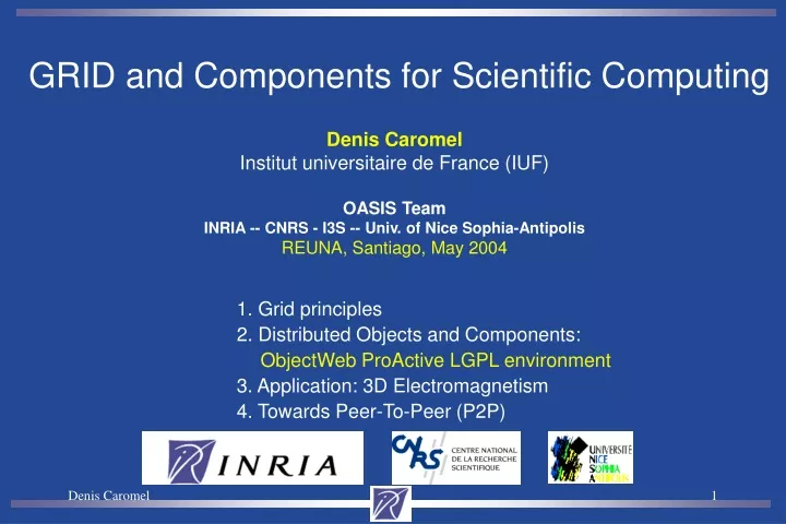 grid and components for scientific computing