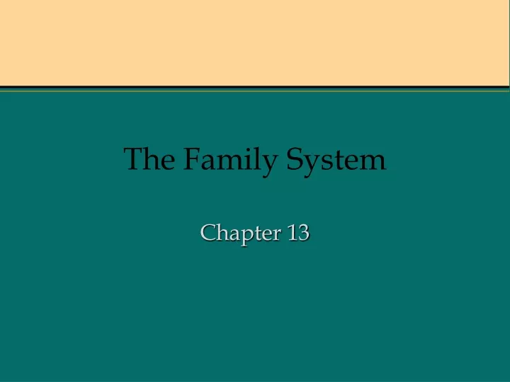 the family system