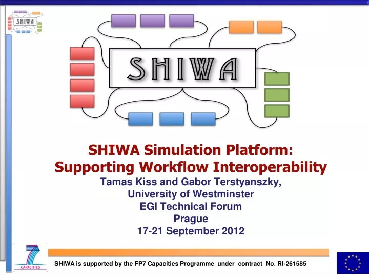 shiwa simulation platform supporting workflow
